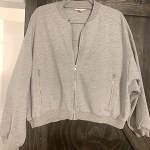 Gray Bomber Jacket Never Worn